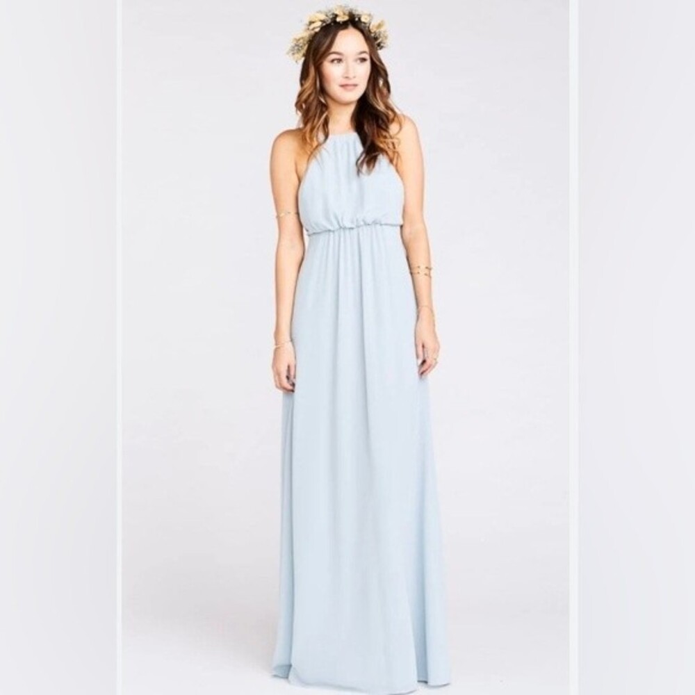 Show Me Your Mumu Women’s Amanda maxi dress size small. Periwinkle blue. ECU!